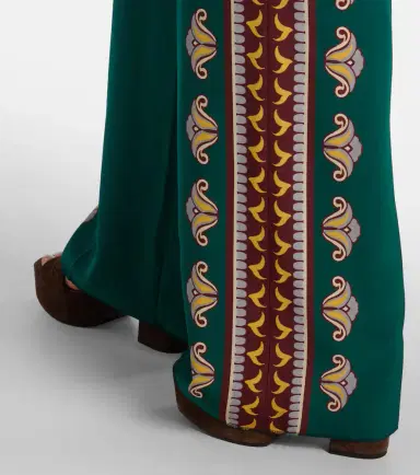 Etro Printed silk wide-leg pants | Thumbnail 3