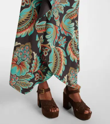 Etro Floral asymmetric wrap skirt | Thumbnail 2