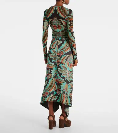 Etro Floral asymmetric wrap skirt | Thumbnail 3