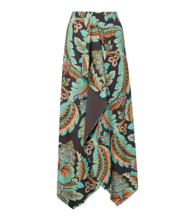 Etro Floral asymmetric wrap skirt | Thumbnail 1