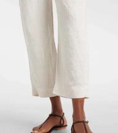 Velvet Issa linen barrel-leg pants | Thumbnail 3