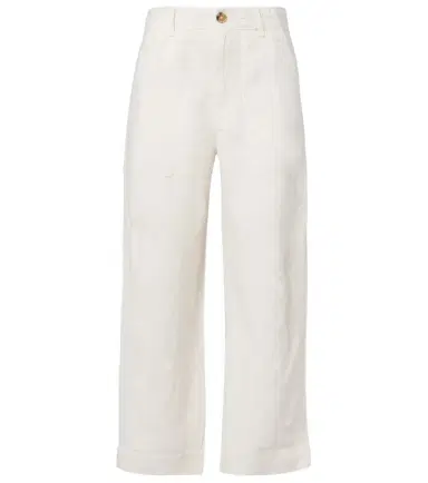 Velvet Issa linen barrel-leg pants | Thumbnail 1