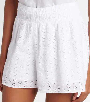 Velvet Iris eyelet cotton shorts | Thumbnail 3