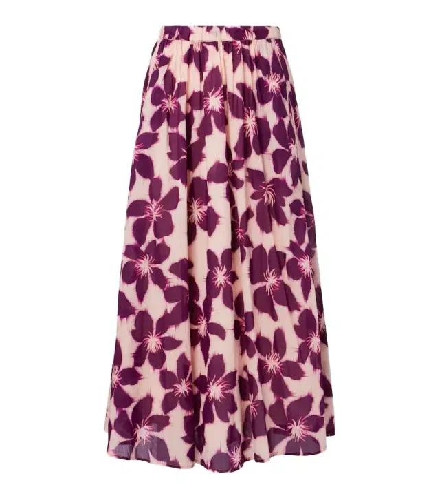 Velvet Jess floral cotton voile maxi skirt