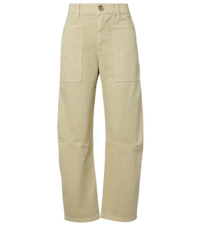 Velvet Brylie cotton twill barrel-leg pants
