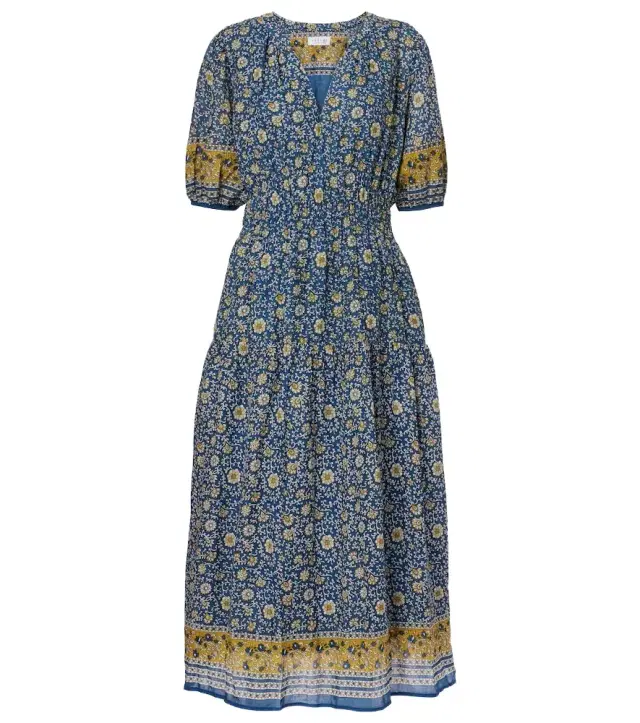 Velvet Natalia floral cotton maxi dress