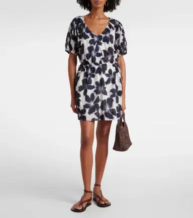Velvet Hazel floral cotton voile minidress | Thumbnail 2