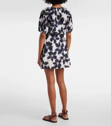 Velvet Hazel floral cotton voile minidress | Thumbnail 3