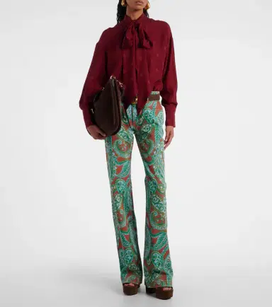 Etro Paisley high-rise wide-leg jeans | Thumbnail 2
