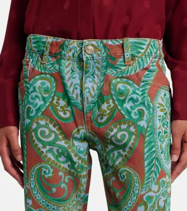 Etro Paisley high-rise wide-leg jeans | Thumbnail 5
