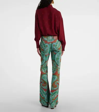 Etro Paisley high-rise wide-leg jeans | Thumbnail 7