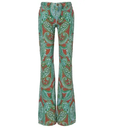 Etro Paisley high-rise wide-leg jeans | Thumbnail 1