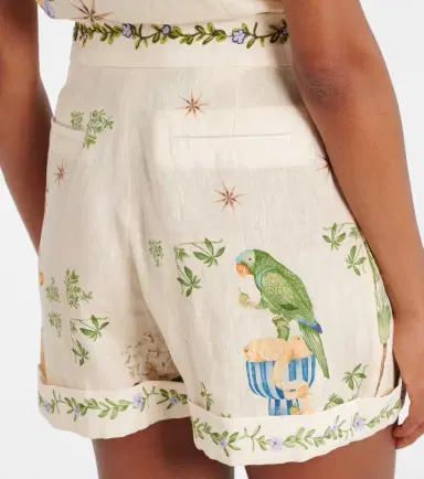 Agua by Agua Bendita Rommy floral linen Bermuda shorts | Thumbnail 2