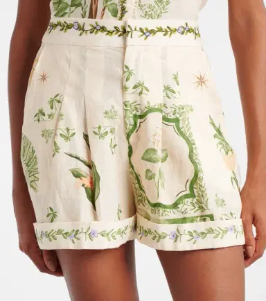 Agua by Agua Bendita Rommy floral linen Bermuda shorts | Thumbnail 4