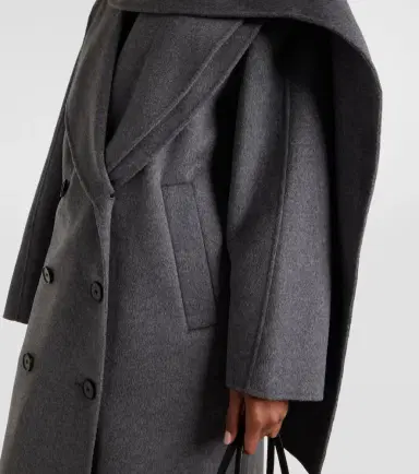 RÓHE Róhe Scarf-detail wool and cashmere coat | Thumbnail 4 RÓHE Róhe Scarf-detail wool and cashmere coat | Thumbnail 4