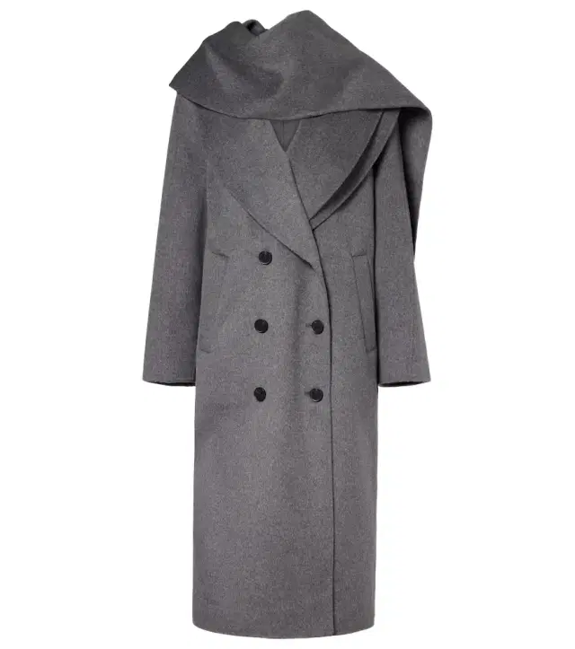 Róhe Scarf-detail wool and cashmere coat