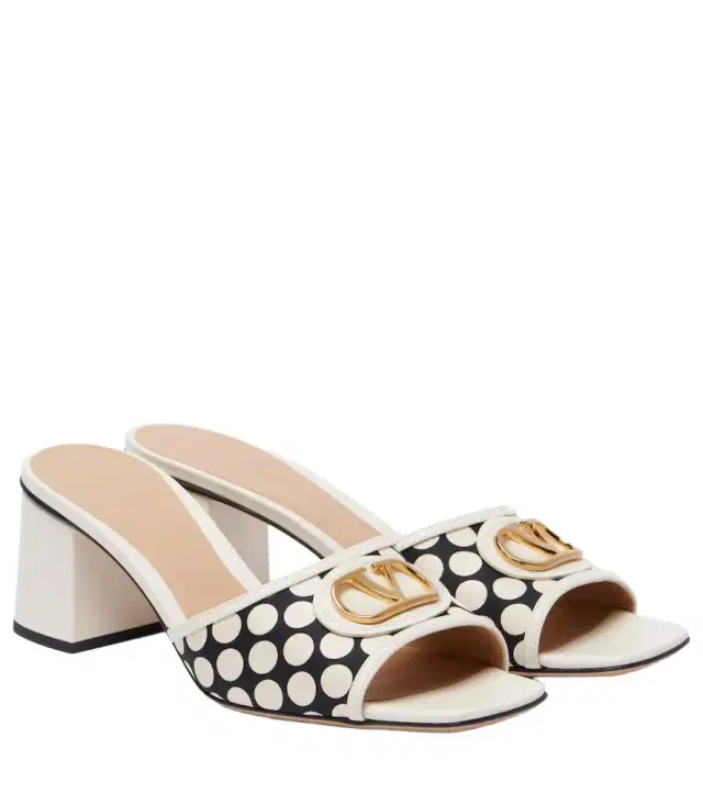 Valentino Garavani VLogo polka-dot mules