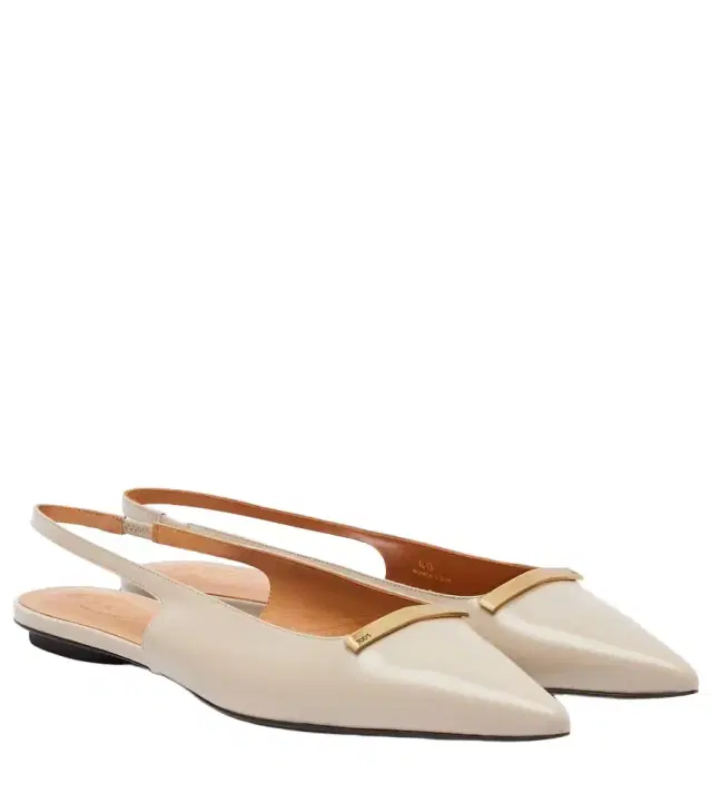 Tod's Leather slingback flats