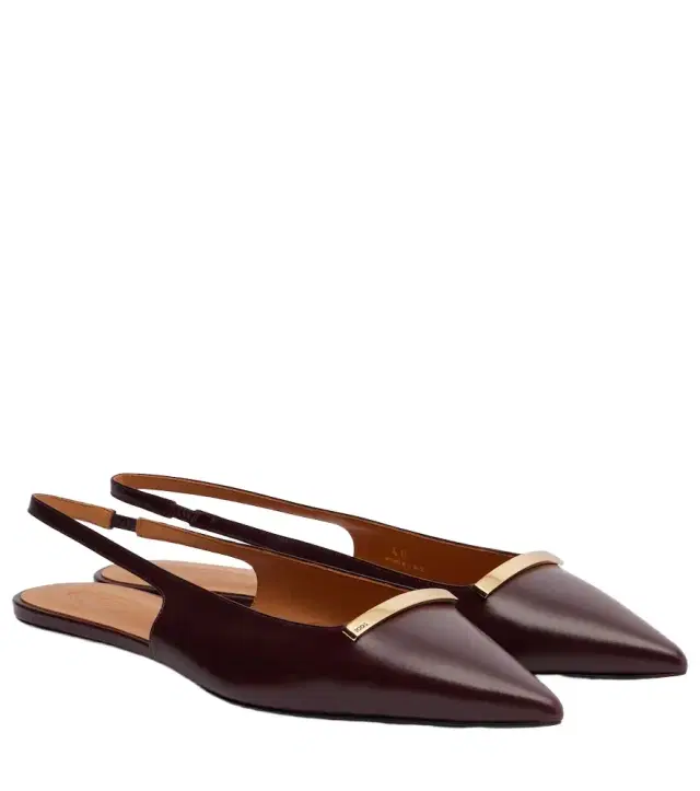 Tod's Barretta leather slingback flats