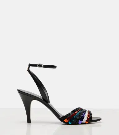Valentino Garavani Sequined leather sandals | Thumbnail 4 Valentino Garavani Sequined leather sandals | Thumbnail 4