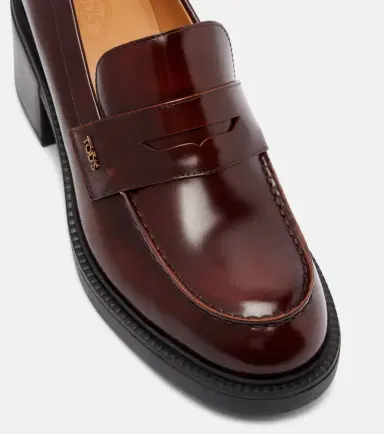 Tod's Leather loafer pumps | Thumbnail 4