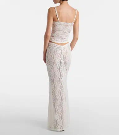 Bananhot Daisy lace maxi skirt | Thumbnail 4