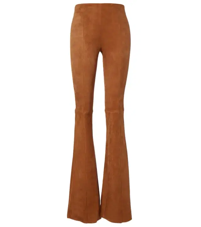 Stouls Gégé high-rise suede flared pants