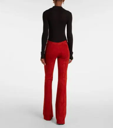 STOULS Gege high-rise suede flared pants | Thumbnail 2 STOULS Gege high-rise suede flared pants | Thumbnail 2