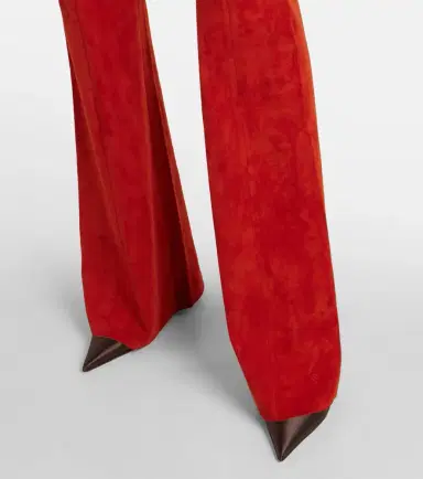 STOULS Gege high-rise suede flared pants | Thumbnail 3 STOULS Gege high-rise suede flared pants | Thumbnail 3