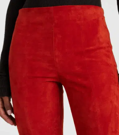STOULS Gege high-rise suede flared pants | Thumbnail 4 STOULS Gege high-rise suede flared pants | Thumbnail 4