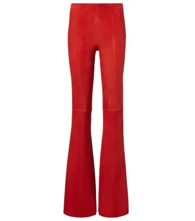 STOULS Gege high-rise suede flared pants | Thumbnail 1 STOULS Gege high-rise suede flared pants | Thumbnail 1