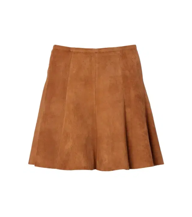 Stouls Mila pleated suede miniskirt