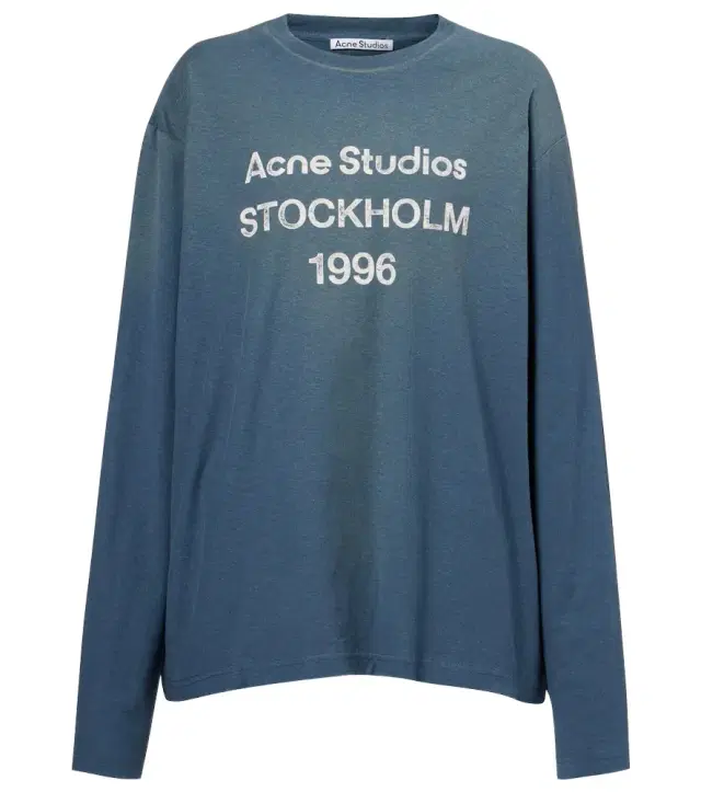 Logo distressed cotton-blend jersey T-shirt