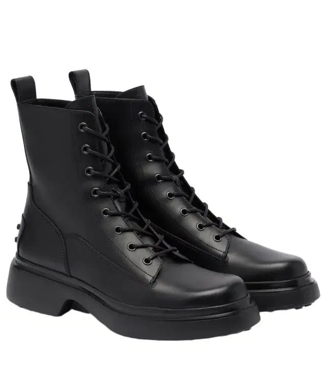 Tod's Leather combat boots