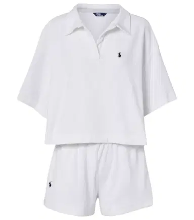 Polo Ralph Lauren Cotton terry polo shirt and shorts set | Thumbnail 1 Polo Ralph Lauren Cotton terry polo shirt and shorts set | Thumbnail 1