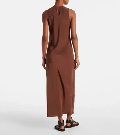 ASCENO Valencia silk crêpe maxi dress | Thumbnail 3