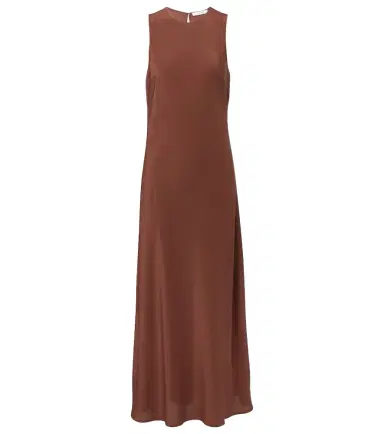 ASCENO Valencia silk crêpe maxi dress | Thumbnail 1