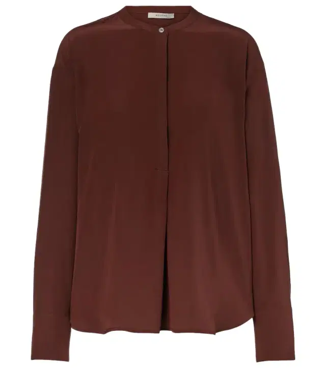 ASCENO Remy silk crêpe shirt