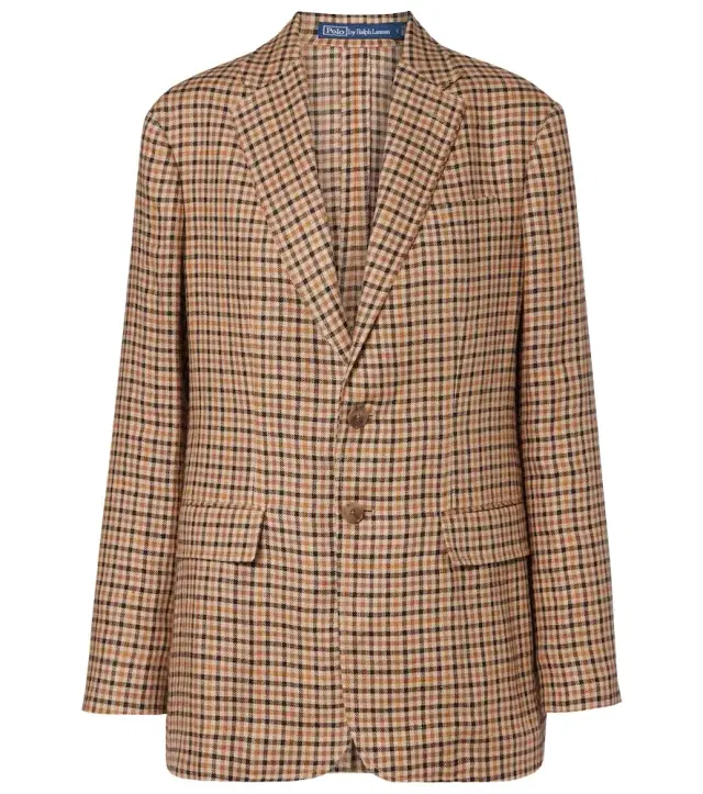 Polo Ralph Lauren Plaid linen blazer