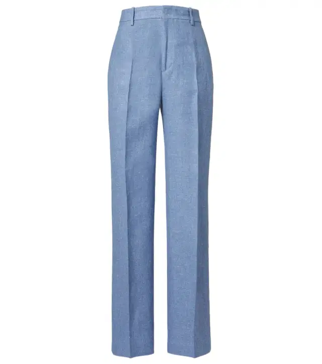 Polo Ralph Lauren Linen and cotton twill wide-leg pants