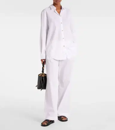 ASCENO Rosa cotton straight pants | Thumbnail 5