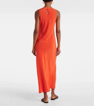 ASCENO Valencia silk maxi dress | Thumbnail 4