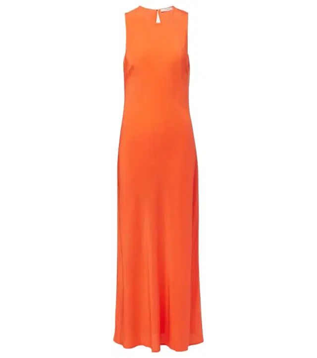 ASCENO Valencia silk maxi dress