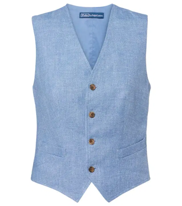Polo Ralph Lauren Linen and cotton twill vest