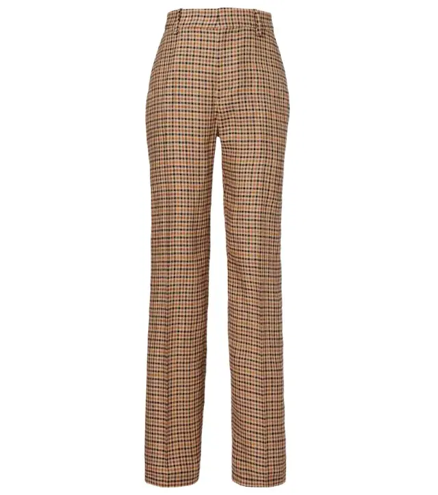 Polo Ralph Lauren Checked linen straight pants