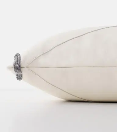 Brunello Cucinelli Monili leather cushion | Thumbnail 3
