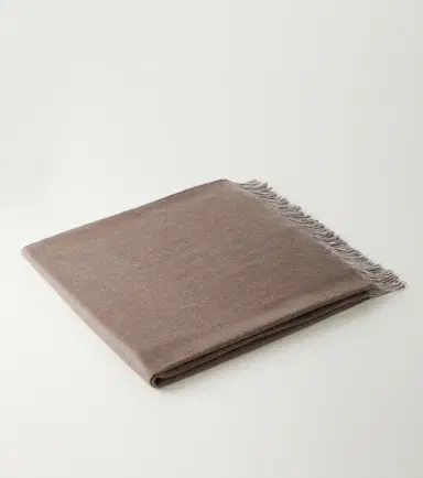 Brunello Cucinelli Fringed silk throw | Thumbnail 6