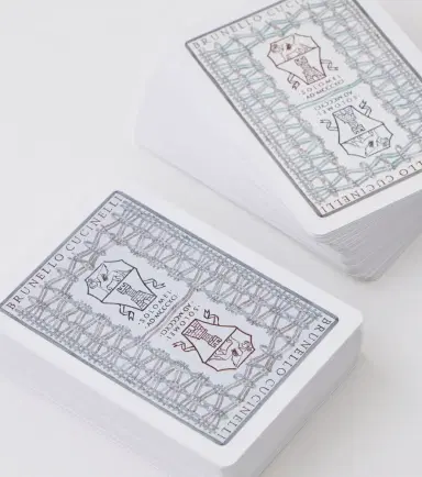 Brunello Cucinelli Leather playing card set and case | Thumbnail 3