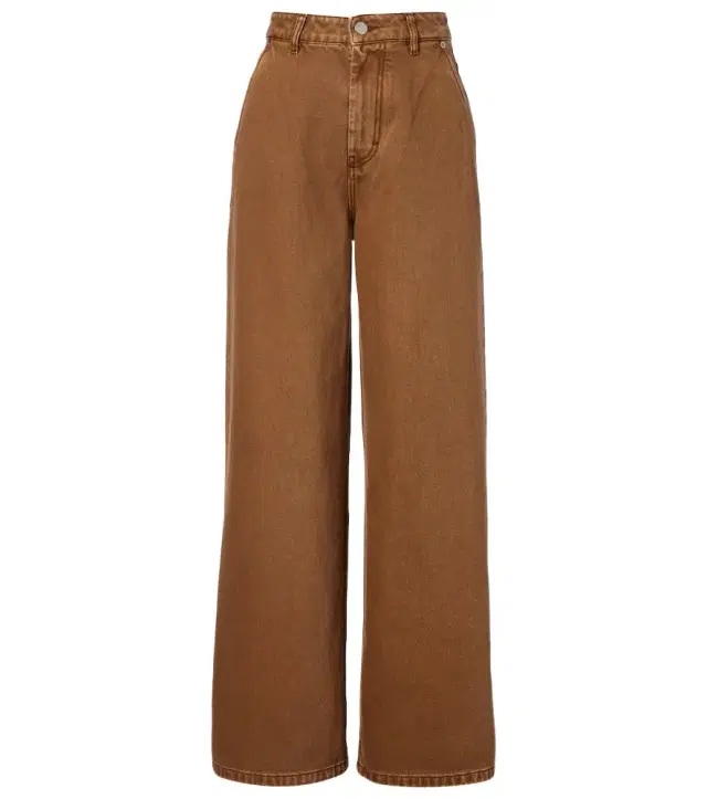 Ami Paris Cotton twill wide-leg pants