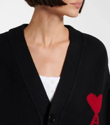 AMI PARIS Ami de Caur virgin wool cardigan | Thumbnail 5